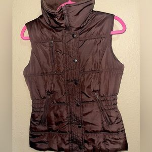 Puffer vest, Brown, Medium , Winter, Vanity, Trendy